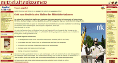 Desktop Screenshot of mittelalterkraemer.de